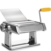 Stroj na výrobu těstoviny Ruční stroj na těstoviny z nerezové oceli Pastamaker Food Processor Spaghetti Ravioli Lasagne Machine Silver Retoo