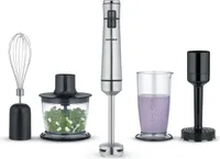 SEVERIN Kabelloser Stabmixer mit Premium-Set SM 3775 SM 3775 gebürstetschwarzsilber Stabmixer Rührstab Mixbecher Zerkleinerer