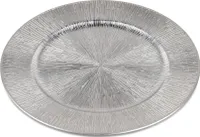 Deko Platzteller STRAHLEN silber D.  33cm Formano W24