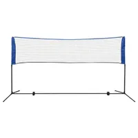 vidaXL Badmintonnetz-Set mit Federbällen 300 x 155 cm