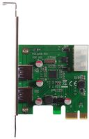 PCIe x1 Controller 2x USB3.0 Erweiterungskarte, von M-ware®. ID13602