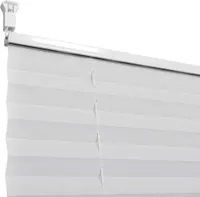 vidaXL Verdunklungsplissee 90×200 cm Weiß