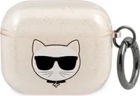 Karl Lagerfeld KLA3UCHGD Choupette trblietavé puzdro pre Apple AirPods 3, zlaté