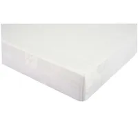 Gerade Babymatratze aus Polybambus mit abnehmbarem, waschbarem Bezug – Weiß – 100 x 50 cm