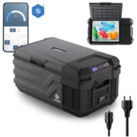 PEME Quest 15,3 Liter elektrische Kühlbox zum Kühlen und Warmhalten, 12/230V mobiler Kühlschrank, Gefrierpunkt bis -20, für Camping