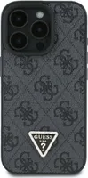 Guess, Hülle für Apple iPhone 16 Pro Max Edition 4G Strass Dreieck Metall, Schwarz