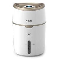Philips Series 2000 HU4816 - zvlhčovač vzduchu - mobilný, stojanový - biely/šampanský