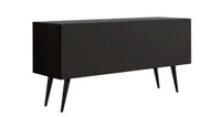 TV-SCHRANK : Mattschwarz, Schwarze Beine, 100 x 52 x 32 cm