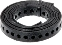 Lochband- und Montageband 17 mm, 1,5 m Rolle, verzinkt schwarz kunststoffbeschichtet
