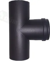 T-Stück Abgasrohr für Pelletofen 80mm