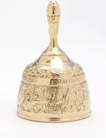 Tischglocke 4 Apostel Messing Gold Höhe 12,5 cm