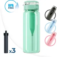 Set: Wessper ActiveMax Clarti 0,68 l minze Filterflasche + Wessper Clarti Filterpatrone 2 Stück.
