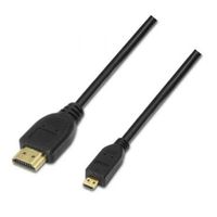 Aisens - micro hdmi high speed / hec kabel, a/m-d/m, schwarz, 0,8m