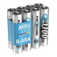 ANSMANN Akku AAA, 8 Stück, 1050 mAh 1,2V NiMH