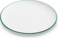 Gmundner Keramik Grüner Rand flacher Teller 25 cm