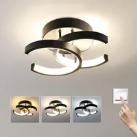 LED Deckenleuchte Dimmbar Deckenlampe Wohnzimmer Büro mit Fernbedienung Schlafzimmer Küchen Lampe，Kaltweiß, Warmweiß, Neutralweiß