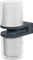 LEDVANCE SMART+ FLARE LED Außenwandleuchte Up&Down 14W RGBW dimmbar IP44 dunkelgrau 4058075564305