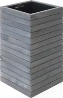 Sadzarka drewniana Westmann Mono szara 33x33x56 cm
