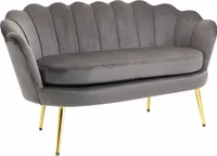 HOMCOM 2-osobowa sofa z tkaniny 2-osobowa sofa do salonu z miękkimi i obszernymi poduszkami tapicerowana sofa meble wypoczynkowe meble tapicerowane