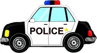 Nafukovací balónek policejní auto 86 cm
