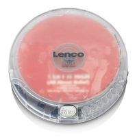 Lenco - CD-012TR -  Tragbarer CD-Player mit Akku-Aufladefunktion - Transparent