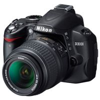 Nikon D3000 + 18-55II Kit, 10,2 MP, SLR Camera Kit, CCD, 3x, 0x, 18 - 55 mm
