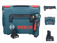 Bosch Professional GWB 12V-10 Akku Winkelbohrmaschine 12 V + 1x Akku 6,0 Ah + L-Boxx - ohne Ladegerät