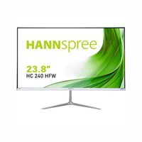 Hannspree HC240HFW, 60,5 cm (23.8 Zoll), 1920 x 1080 Pixel, Full HD, LED, 8 ms, Silber, Weiß