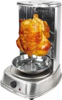 Syntrox Germany Vertikaler Döner- und Hähnchengrill – Edelstahl Gyrosgrill mit Zubehör, Fettfreies und Gesundes Grillen, 2000 Watt