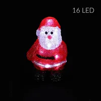 LED-Deko Weihnachtsmann, H. 17 cm