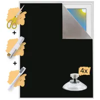 Roomy Dachfenster Sonnenschutz Haftfix, ohne Bohren, Hitzeschutzrollo  Saugnapf Verdunkelungsrollo Sichtschutz 36 cm x 51,5 cm (B x L) für C02/102