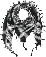 Palituch - Pentagramm schwarz - weiß - Kufiya PLO Tuch