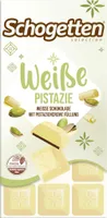 Schogetten weisse Pistazie mit Pistaziencremefüllung Packung 100g