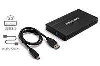 Hurricane 12.5mm GD25650 640GB 2.5' USB 3.0 Externe Aluminium Festplatte für Mac, PC, PS4, PS4 Pro, Xbox, Backups