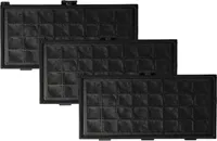 vhbw 2x Staubsaugerfilter kompatibel mit Miele S411I, S381 Tango Plus, S400I, S401I, S402I, S404I, S408I, S410I Staubsauger - HEPA-Filter Schwarz Weiß