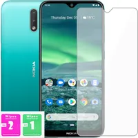 Glas für NOKIA 2.3 Panzerglas Panzerfolie Schutzglasfolie Displayschutzglas Echt Glas Schutz Folie Display Glasfolie 9H HELLOCASE