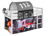 Vorhang Feuerwehr - für Hochbett, Spielbett und Etagenbett - LILOKIDS