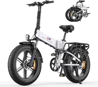 ENGWE Engine X Faltbar E Bike 250W Elektrofahrräder 20" x 4.0 Fat Bike faltbares E-Mountainbike mit 48 V 13Ah Batterie abnehmbar - 25 km/h Weiss