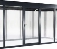 Zusatztür SunElements Doppelstegplatte 10 mm 90 x 197 cm anthrazit