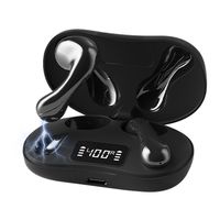 CMYbabee Bluetooth Kopfhörer Sport, in Ear Kopfhörer Kabellos Bluetooth 5.3 mit HD Mic, Herausragender Sound, 30 Std Spielzeit, Comfort Fit, LED-Anzeige, IP7 Wasserdicht, Schwarz