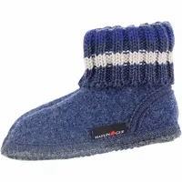Haflinger Damen  Hausschuhe blau Gr. 30