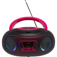 Denver Boombox Radio TCL-212BT, CD, Bluetooth, USB, Farbe: Pink