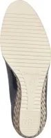 Tamaris Damen Pumps Lack Metallic Keilabsatz Bastoptik 1-22305-42, Größe:38 EU, Farbe:Blau