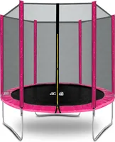 Aga SPORT TOP Trampolin,Kindertrampolin mit Sicherheitsnetz  180 cm Rosa