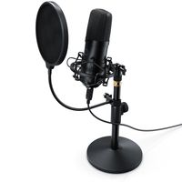 LIAM&DAAN Profesionálna sada pre podcast - štúdiový mikrofón s veľkou membránou USB