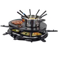 8dílný raclette a fondue | stolní gril | pánve | smaltované Locarno A-goods
