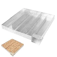Kaltraucherzeuger, rauchgenerator, BBQ-Toro Kaltraucherzeuger für Sparbrand, Edelstahl Kaltrauchgenerator (20,5 x 20,5 x 4 cm)
