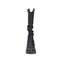 Rieker Damen Stiefel Blockabsatz Warmfutter Westernstiefel 93670, Größe:40 EU, Farbe:Schwarz