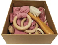 AD.CON Baby Box Set, darčeková sada pre novorodenca, darček pre chlapca a dievča, ružová