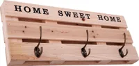 Garderobe Palette HOME SWEET HOME - Wandgarderobe mit 3 Haken